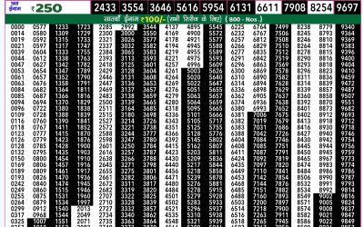 Rajshree 50 guru weekly lottery 7.30pm result 3 October 2024