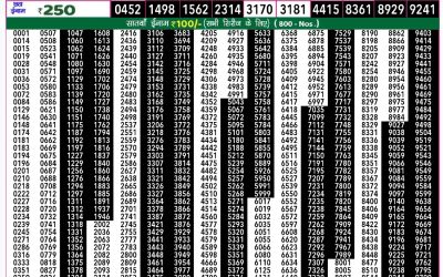 Rajshree50 guru weekly lottery 7.30pm result 21 November 2024