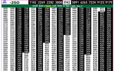 Rajshree 50 shukra weekly lottery 7.30pm result 22 November 2024