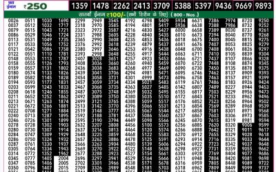Rajshree50 guru weekly lottery 7.30pm result 28 November 2024