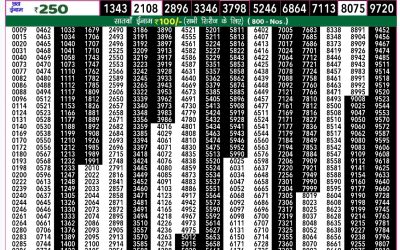 Rajshree 50 ravi weekly lottery 7.30pm result 1 December 2024