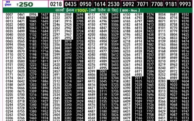 Rajshree 50 shukra weekly lottery 7.30pm result 6 December 2024