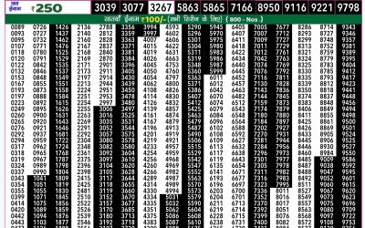 Rajshree 50 Budh weekly lottery 7.30pm result 11 December 2024