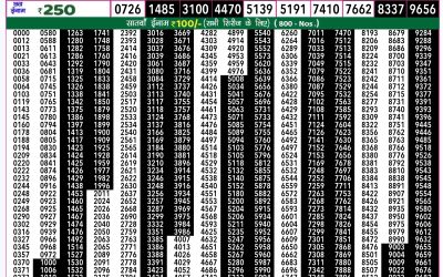 Rajshree 50 guru weekly lottery 7.30pm result 26 December 2024