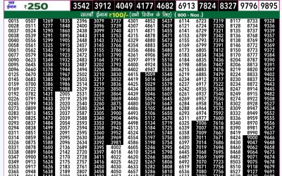 Rajshree 50 mangal weekly lottery 7.30pm result 24 December 2024