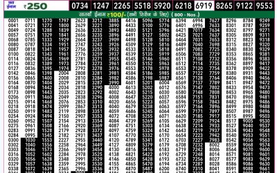 Rajshree 50 shani weekly lottery 7.30pm result 21 December 2024