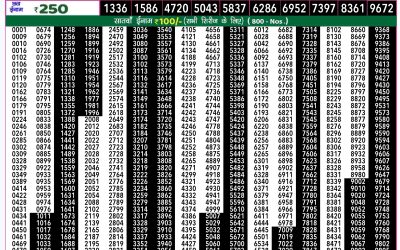 Rajshree 50 Budh weekly lottery 7.30pm result 1 january 2025