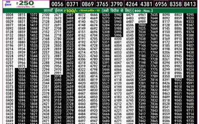Rajshree 50 budh weekly lottery 7.30pm result 22 january 2025
