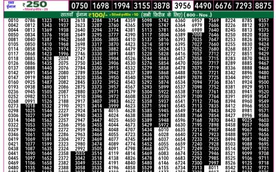 Rajshree 50 guru weekly lottery 7.30pm result 16 january 2025