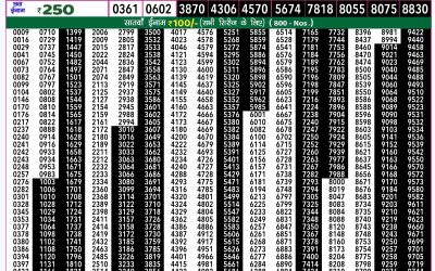 Rajshree 50 ravi weekly lottery 7.30pm result 12 january 2025