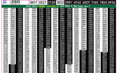 Rajshree 50 guru weekly lottery 7.30pm result 13 February 2025