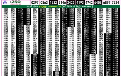 Rajshree 50 mangal weekly lottery 7.30pm result 5 February 2025