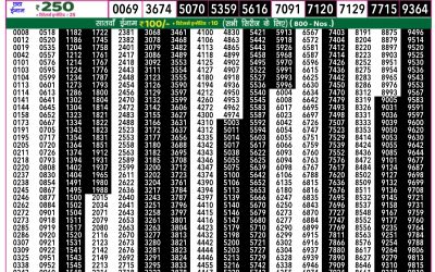 Rajshree 50 ravi weekly lottery 7.30pm result 9 February 2025