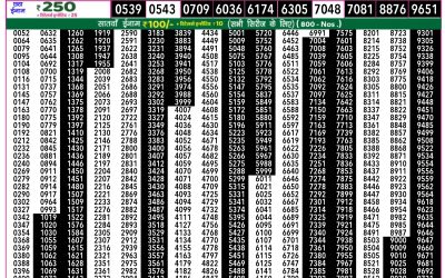 Rajshree 50 Budh weekly lottery 7.30pm result 19 March 2025