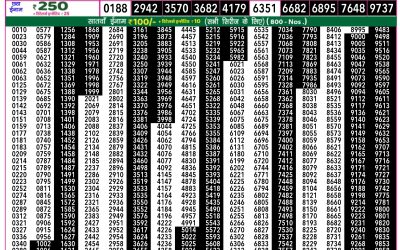 Rajshree 50 guru weekly lottery 7.30pm result 13 March 2025