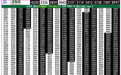 Rajshree 50 som weekly lottery 7.30pm result 24 March 2025