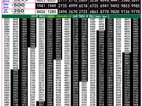 Rajshree Lottery Result Today