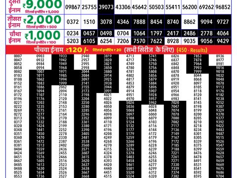 Rajshree Lottery Result Today