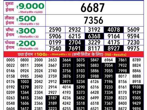 Rajshree Lottery Result Today