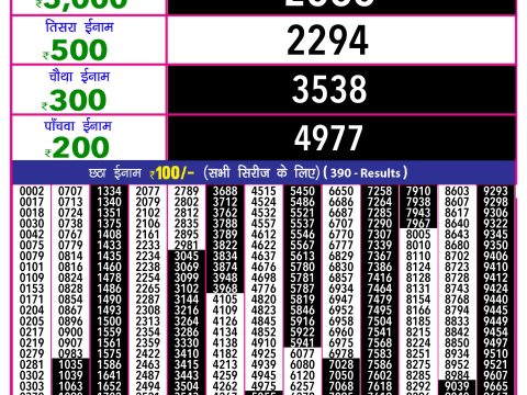 Rajshree Lottery Result Today
