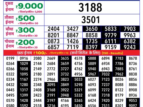 Rajshree Lottery Result Today