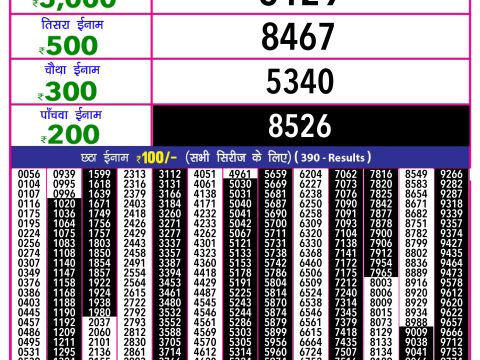 Rajshree Lottery Result Today