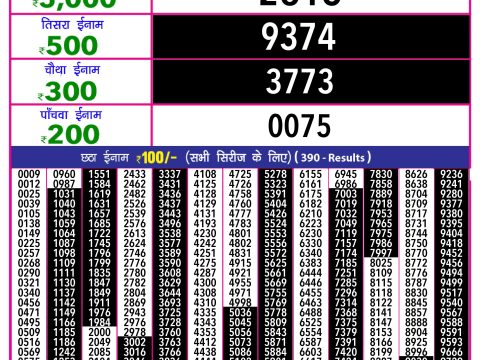 Rajshree Lottery Result Today