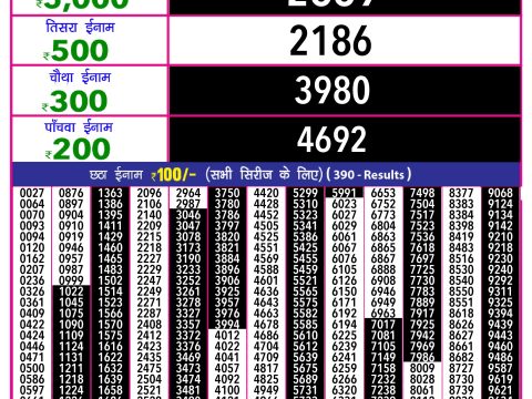 Rajshree Lottery Result Today
