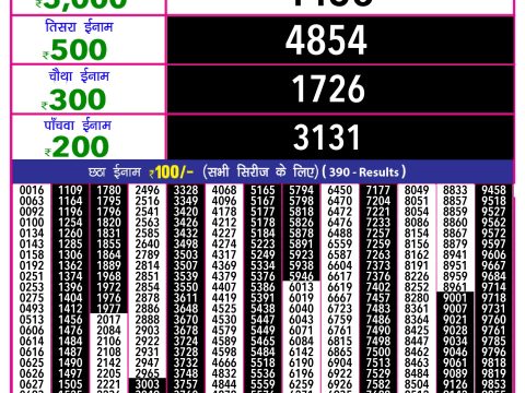 Rajshree Lottery Result Today