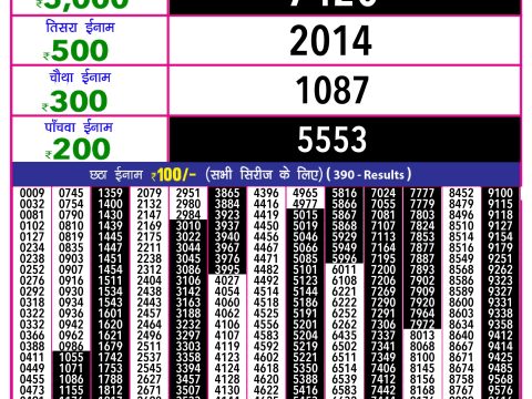 Rajshree Lottery Result Today