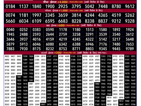 Rajshree Lottery Result Today