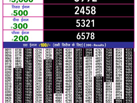 Rajshree Lottery Result Today