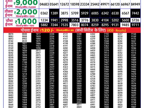 Rajshree Lottery Result Today