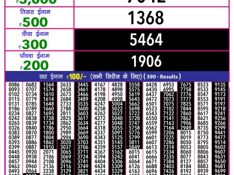 Rajshree Lottery Result Today