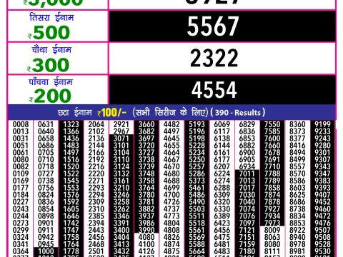 Rajshree Lottery Result Today
