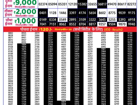 Rajshree Lottery Result Today