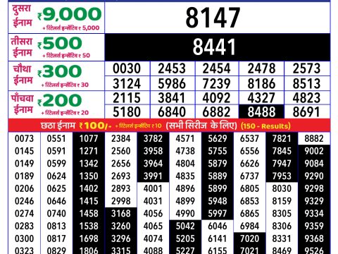 Rajshree Lottery Result Today