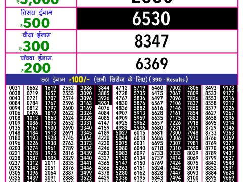 Rajshree Lottery Result Today