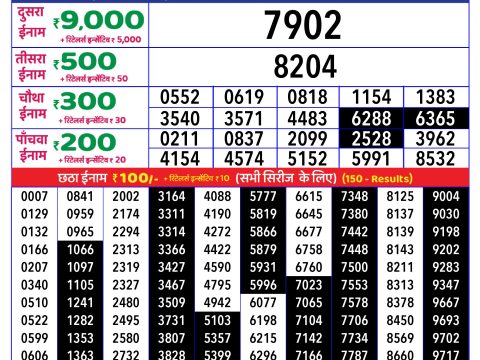 Rajshree Lottery Result Today