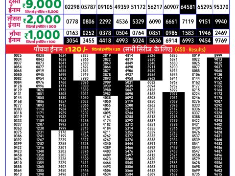 Rajshree Lottery Result Today