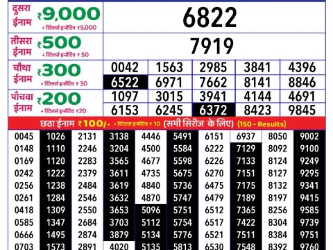 Rajshree Lottery Result Today
