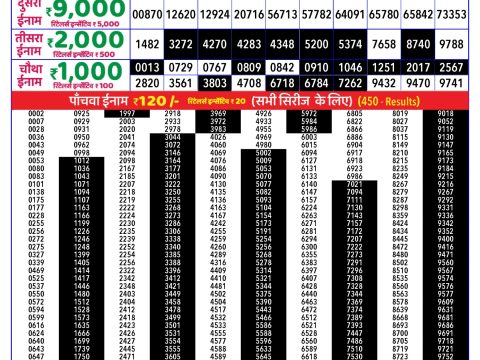 Rajshree Lottery Result Today