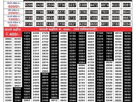 Rajshree Lottery Result Today