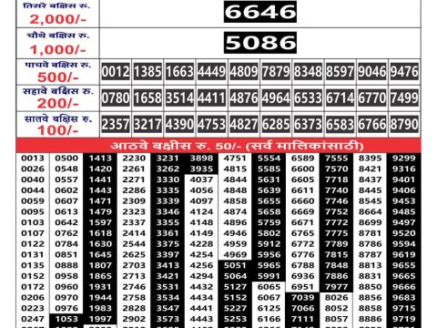 Rajshree Lottery Result Today