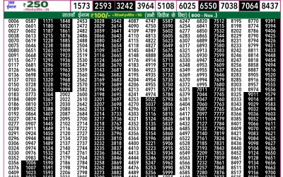 Rajshree 50 guru weekly lottery 7.30pm result 1 May 2025