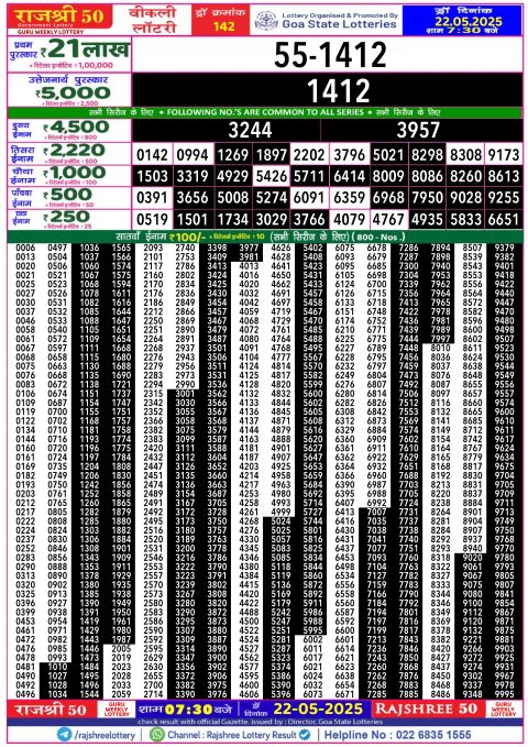 Rajshree Lottery Result Today