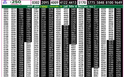 Rajshree 50 mangal weekly lottery 7.30pm result 27 May 2025