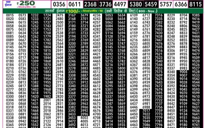 Rajshree 50 som weekly lottery 7.30pm result 5 May 2025
