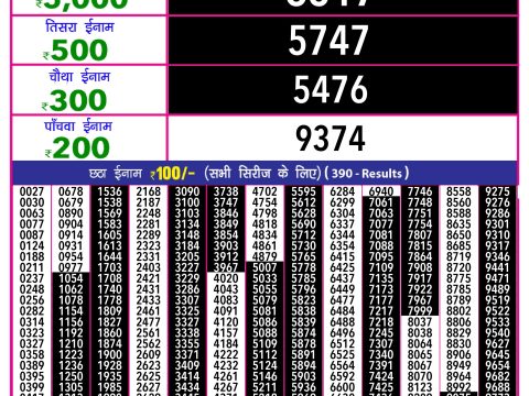 Rajshree Lottery Result Today