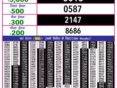 Rajshree Lottery Result Today